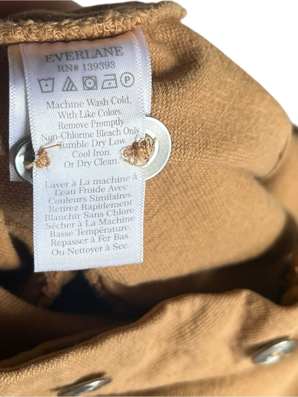 Everlane Canvas Organic Cotton Coverall Mustard S - Picture 15 of 16